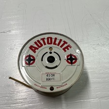 NOS Spool Of Autolite Wire Cable Ford Mustang F100 Falcon Mercury Sign Display picture