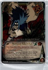 1x Naruto Ccg Sasuke Uchiha Us123 Holo Foil Super Rare Vintage Sealed picture