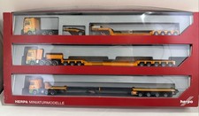 Herpa 1/87 Mercedes Benz Actros, MAN, Scania Flatbed V.D. Vlist Construction Set picture