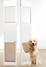 VEVOR Sliding Door Patio Panel Dog Door, Size M Aluminum, Model CWM03-M picture
