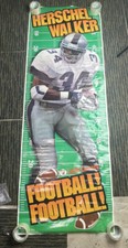 Vintage 1996 HERSCHEL WALKER 26”x75” Dallas Cowboys Football Little Caesars USA picture