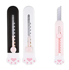 3pcs Cute Cat Paw Box Opener Paper Cutter DIY Project Adorable Office Stationery picture