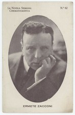 Silent Movie Actor Ermete Zacconi Spanish Cinematographic Weekly Photo Card picture