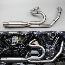 Handmade 2 in 1 Stainless Exhaust Pipe for Harley 2009-16 Touring Street Glide picture