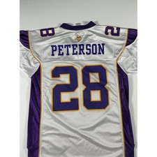 Reebok Minnesota Vikings Adrian Peterson #28 Jersey White Size M picture
