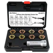 Axle Spindle Rethreading Tool Kit, 10-Piece Axle Wheel Stud Thread Chaser Rep... picture