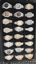 Mixed watches all Moissanite and Some Lab diamonds picture