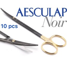 10x Aesculap NOIR BC261WB curved Durotip Supercut Delicate Metzenbaum Scissor7'' picture