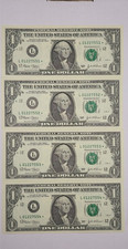Series 2013 $1 Star Notes (San Francisco) – 4 Consecutive/DOUBLE PAIRS ON ALL picture