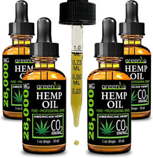 GreenIVe Hemp Oil Drops 28,000mg Per Bottle – Naturally Grown, Vegan, Rich in Om picture