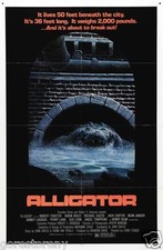 ALLIGATOR Movie Poster Horror 80's VHS Monster Rare picture