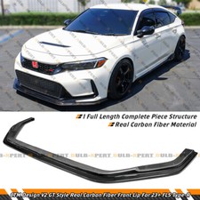 For 2023-26 Honda Civic Type-R FL5 CTM V2 Carbon Fiber Front Bumper Lip Splitter picture