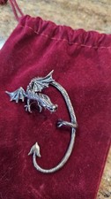 vintage Scott Macklin dragon ear cuff fits any ear, never worn picture