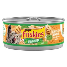 Purina Friskies Indoor Cat Food Pate, Chicken Dinner 24 5.5 oz Cans picture