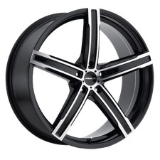 Vision Street-Designs 469 Boost 17x8 5x112 +38 Gloss Black Machined Face Wheel picture