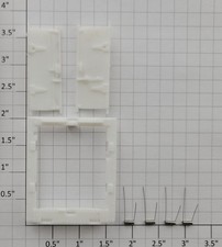 Lionel 3472-46 Complete Unassembled White Milk Car Door Kit with Springs (12) picture