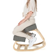 Ergonomic Kneeling Chair, Angled Rocker Seat for Upright Posture Correcting picture