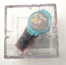 1987 FL100 Rock Around the Clock Swatch-Coca Cola Lady Watch - New  picture