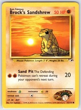 Brock's Sandshrew (72) Unlimited Common Gym Heroes 072/132 HP picture