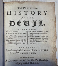 The Political History of the Devil 1754 Daniel Defoe picture