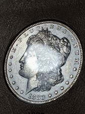 1880-P MORGAN SILVER DOLLAR.MS/ BU/ HIGH RATING.SEMI PL SURFACES picture