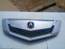 09-11 Acura TL Front Bumper Upper Grille Mesh Trim Bracket Satin Silver OEM picture