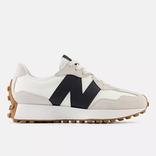 100% AUTHENTIC NewBalance327 Women's Comfort Shoes Moonbeam/Black, NEW IN BOX picture