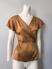 Lilysilk 100% Pure 22MM Mulberry Silk Top Wrap Tie Blouse Women's Size S (#2) picture