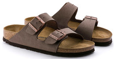 Birkenstock Arizona Birko-Flor Birkibuc Women Sandals Mocha Double Breasted37-45 picture