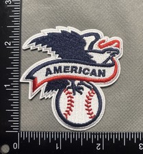MLB AMERICAN LEAGUE LOGO IRON ON EMBROIDERED PATCH BASEBALL picture