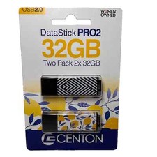 Centon 32GB USB2.0 DataStick Pro2 Thumb Drive (2 Pack) - NEW picture