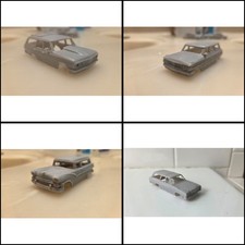 Lot of four Station Wagons ho scale 1/64 slot car body lot picture