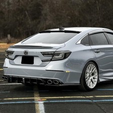1 Pair Smoked Fits Honda Accord 2018-2022 w/ Animation Rear Bumper LED Reflector picture