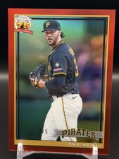 Topps 2026 Chrome 75th Paul Skenes Red Refractor 2/5 91CB-15 picture
