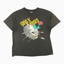 Vintage 1988 Guns N Roses “Appetite For Destruction” Skull Shirt Faded USA 80s picture