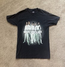 Vintage 1999 Backstreet Boys Millennium US Tour T Shirt Small Black Concert Tee picture