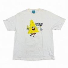 Vintage 2002 SpongeBob Jingle My Jellyfishes Christmas T Shirt XL Nickelodeon picture