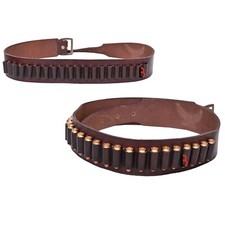 Cowhide Leather Adjustable Bandolier Cartridge Belt for.9MM / 38SPL, Vintage picture