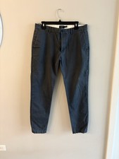 Club Monaco Chinos Mens 33x32 Blue Connor Modern Slim Fit 100% Cotton Pants picture