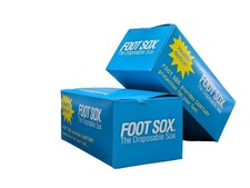 Foot Sox - The Disposable Sanitary Socks | Beige, Unisex (144 Sox/Box) picture