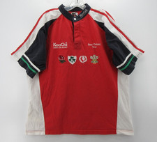 VINTAGE Kooga Rugby Polo Shirt XL Red 2005 New Zealand Tour Embroidered Jersey picture