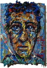 ORIGINAL OIL PAINTING ART█ABSTRACT IMPASTO EXPRESSIONIST THICK█BUY SIGNED 12x9