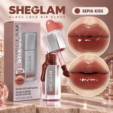 SHEGLAM | GLASS LOCK Air Transfer-resistant Brown Lip Gloss ~ SEPIA KISS picture