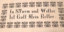 Vintage Hand Embroidered PA Dutch German Black Work Blackwork Needlework Fraktur picture