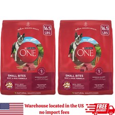 Purina ONE Small Bites Beef and Rice Formula Small High Protein Dry Dog, 2 PACK picture