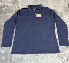 Patagonia Pullover Womens XL Blue Micro D 1/4 Zip Fleece Lightweight Hiking Top picture