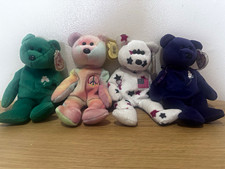 Ty Beanie Babies Erin Peace Glory Princess Bear Plush Lot 4 Vintage 1998 Tags picture