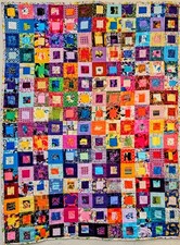  100%  COTTON TUMMY TIME BABY QUILT.  HANDMADE by me  IN THE USA.  picture