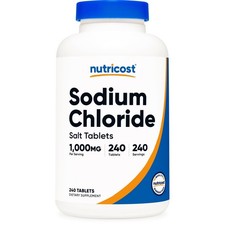 Nutricost Sodium Chloride Salt Tablets 1000mg 240 Count Gluten Free Non-GMO picture