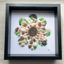 Sea Glass Shell Beach Flower Wall Art: Flower Power picture